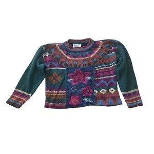 Vintage Hand Knit Crop Sweater
